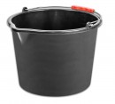 Găleată ReCycled® 20 lit, construcție, plastic, cu scurgere, mâner din plastic, negru