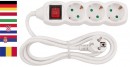 Prelungitor GERMANA Strend Pro GER DG-803BK 3 m, 3 prize, HUN, ROM, SRB, CRO + comutator