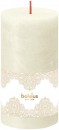 Lumanare Bolsius Gold Dantela, cilindru, Craciun, 54 ore, 68x130 mm