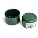 Capac de stâlp țeavă 40mm Metaltec, PVC, verde