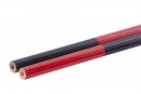 Creion tamplarie 175mm, hexan, rosu/albastru 12buc