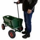 Carucior cu roti pline pentru gradina, Vivatechnix VMD-1008, maxim 150kG