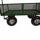 Carucior de gradina Vivatechnix VMD-1007, roti gonflabile, 1100X500X550mm, max.300Kg, 100L