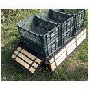 Carucior de gradina Vivatechnix VMD-1012, roti gonflabile, 1380x650 x600 mm, max 300Kg, fara ladite