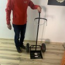 Carucior pentru transportat butelie gaz, Vivatechnix VMD-1028, max 50 l, 56x40x117 cm
