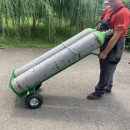 Carucior pentru transportat butelii Vivatechnix VMD-1015, max 100 Kg