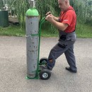 Carucior pentru transportat butelii Vivatechnix VMD-1015, max 100 Kg