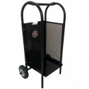 Carucior pentru transportat si depozitat lemne Vivatechnix VMD-1019, max 40 Kg, Negru