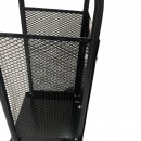 Carucior pentru transportat si depozitat lemne Vivatechnix VMD-1019, max 40 Kg, Negru