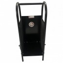Carucior pentru transportat si depozitat lemne Vivatechnix VMD-1019, max 40 Kg, Negru