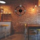 Ceas de perete metalic Krodesign Coffee Time, diametru 50 cm