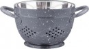 Cedník s misou MagicHome, 15,5 cm, s rúčkou, okrúhle otvory, nerez, sada 2 ks