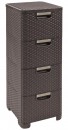 Comodă Curver® STYLE, maro închis, 33x79x38 cm