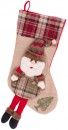 Decor de Craciun MagicHome XmJ014, ciorap Mos Craciun, 50 cm