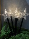 Lumină de Crăciun MagicHome Christmas 5 Star, LED, alb cald, iluminare simplă, temporizator, 3xAA, IP44, ex