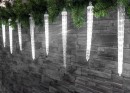 Lumină de Crăciun MagicHome țurțuri de Crăciun, 352 LED alb rece, 16 țurțuri, efect cascadă, 230 V,