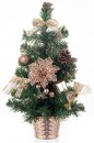 Brad de Craciun MagicHome Craciun, decorat, bronz, 40 cm