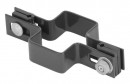 Clemă Strend Pro EUROSTANDARD, 60x40 mm, continuă, antracit, Zn+PVC, RAL7016, pentru stâlp pătrat