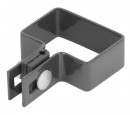 Clemă Strend Pro EUROSTANDARD, 60x40 mm, capăt, antracit, Zn + PVC, RAL7016, pentru stâlp pătrat