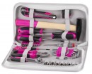 Set unelte combinate SET DOAMNE11, 39 piese, roz