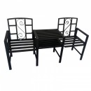 Corp masa si 2 scaune pentru gradina Vivatechnix VMD-1045, metalice, 152x50x83 cm