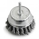 Perie de slefuit cupa 75mm Strend Pro, tija, 0,35mm, innodata