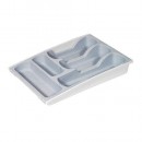 Tavă pentru tacâmuri Curver® 159605, gri/albastru, 6,4x30x42 cm