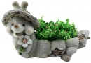 Decor Gecco 4007, Melc cu ghiveci, magneziu, 46x22x28 cm