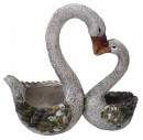 Decor Gecco W1943, Lebede, magneziu, 44 cm