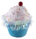 Decor MagicHome Candy Line, briosa, albastru, 7x7x11 cm, agatat