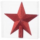 Decor MagicHome Christmas, 1 buc, 20 cm, stea, rosu, pentru brad