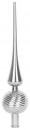 Decoratiune MagicHome Craciun, 1 buc, 28 cm, topper brad, argintiu, pentru brad