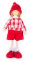 Decoratiune MagicHome Craciun, Baiat in camasa in carouri, 32 cm