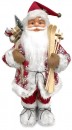 Decor MagicHome Craciun, Mos Craciun in picioare, rosu, 60 cm