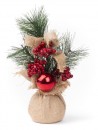 Decor cu minge, din iută, 23cm, 2buc