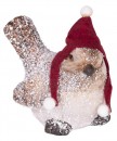 Decorat Xecco 165923, Pasăre cu șapcă, teracotă, 9 cm