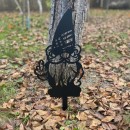 Decoratiune gradina / ghiveci Krodesign Angry Gnome KRO-1136, metal, inaltime 62 cm