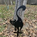 Decoratiune gradina / ghiveci Krodesign Back Cat KRO-1140, metal, inaltime 61 cm