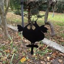 Decoratiune gradina / ghiveci Krodesign Big Chicken KRO-1130, metal, inaltime 64 cm