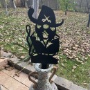 Decoratiune gradina / ghiveci Krodesign Captain Gnome KRO-1138, metal, inaltime 62 cm