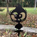 Decoratiune gradina / ghiveci Krodesign Chick KRO-1131, metal, inaltime 60 cm