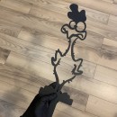 Decoratiune gradina / ghiveci Krodesign Scared Chicken KRO-1133, metal, inaltime 64 cm