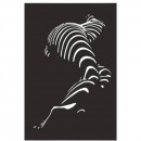 Decoratiune metalica de perete Krodesign KRO-1058, Sexy Body, 60 cm, grosime 1.5 mm