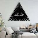 Decoratiune metalica de perete Krodesign KRO-1060, Eye, 60 cm, grosime 1.5 mm