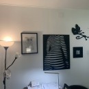 Decoratiune perete Krodesign KRO-1036 Women Shadow, lungime 80x64 cm, negru