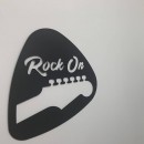 Decoratiune perete Krodesign Rock On, diametru 60 cm, negru