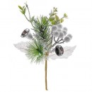 Ramura decorativa cu clopot 18cm, 6 buc