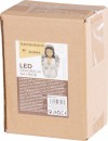 Decor MagicHome, Înger care se roagă, LED, polirășină, pentru mormânt, 11,5x7,5x15,5 cm