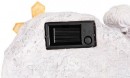 Decor MagicHome, Înger cu cruce, polirășină, pentru mormânt, solar, 20,5x11x11 cm,