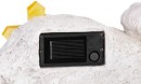 Decor MagicHome, Înger cu cruce, polirășină, pentru mormânt, solar, 20,5x11x11 cm, cu nume maghiară